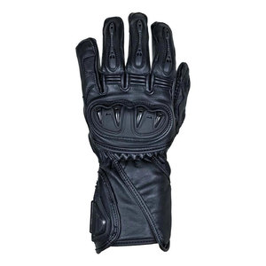 Gants de moto de course de haute qualité en fibre de carbone et cuir véritable blanc équipement de Sport de route noir pour les activités de plein air - Product Image 1