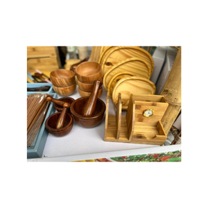 Eco Friendly Bamboo <b>Bowl</b> for <b>Serving</b> <b>Salad</b> and Fruit Handmade Natural Bamboo <b>Bowl</b> Lightweight and Durable Ideal for Home Use - Product Image 3