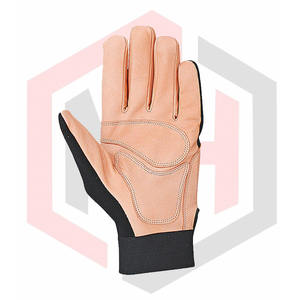 Gants de protection pour les mains 2025, gants de mécanicien personnalisés en cuir fendu, anti-vibration, antidérapants, poignet en tricot, sans silicone - Product Image 2