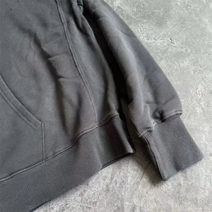 ชุดวอร์มผู้ชายแบบหนา ผลิตตามสั่ง ขายส่ง คุณภาพดีที่สุด พิมพ์ลาย DTG แบบแตก ลุควินเทจ ซักแล้ว ผ้าฝ้าย 100% แฟชั่นสตรีทแวร์ - Product Image 6