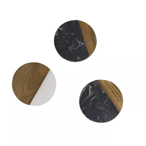 Table Top Resin & Wood New Design Customized Round Hottest Drink coaster with Tea Coasters <b>Kitchen</b> <b>Accessories</b> - Product Image 1