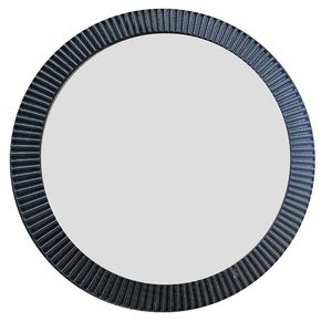 Miroir mural de salle de bain rétro de style européen français, rond, à suspendre au mur, décoratif - Product Image 4