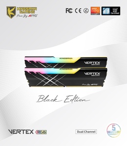 [KINGSMAN] Black Gaming RGB <strong>Memory</strong> Ddr5 Ram 16GBx2 6800MHz for Intel XMP and <strong>AMD</strong> EXPO - Product Image 2