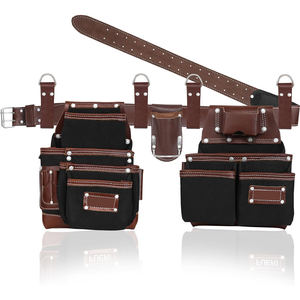 Bolsas de herramientas de cuero genuino 100% para uso personal Servicio OEM Bolsa de herramientas de cuero reutilizable de último diseño - Product Image 5