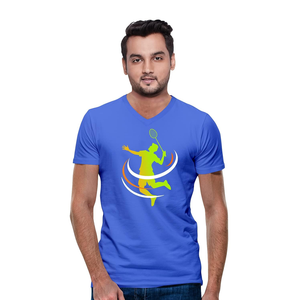 Camiseta personalizada 100% algodón para hombre, Camiseta con estampado de logotipo para hombre, camisetas con cuello en V, estampada de manga corta Camiseta ajustada de BD - Product Image 4