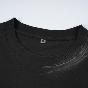 Fashion Vintage Hand-painted Acid Wash T-shirt Cotton Oversized Custom Blank Vintage T Shirt for Men - Product Image 3