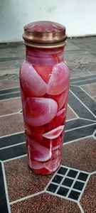 Bouteille d'eau sport en cuivre imprimé design 99,9 %, 1000 ml, anti-fuite, écologique, avec couvercle classique, jetable, pour activités de plein air et salle de sport - Product Image 4