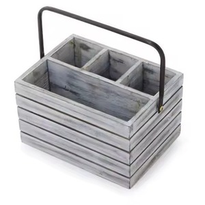 Antique Finished Wooden flatware <b>storage</b> New Style Handmade Wooden flatware <b>storage</b> - Product Image 1