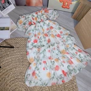 Vestido largo de flores para mujer, elegante, cómodo, Odm, lavable, cada uno en bolsa de polietileno, de fabricante de Vietnam, vestido de princesa - Product Image 4