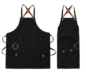 Tabliers de cuisine en toile en cuir durable pour femmes hommes Tablier de barista Tablier de travail en toile pour chef cuisinier - Product Image 5