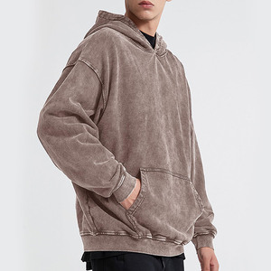 Sudaderas con capucha de alta calidad para hombres Sudaderas con capucha de algodón y poliéster para adultos Impresión de logotipo personalizado con capucha personalizada - Product Image 4