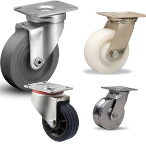 3 pouces 4 pouces 5 pouces Roulettes pivotantes industrielles en caoutchouc noir avec frein 3 ''Roues pivotantes robustes en caoutchouc Ruedas - Product Image 4