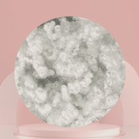 Matière recyclée ignifuge creuse conjuguée sans silicone DRY 23D 64mm pour le rembourrage de textiles de maison et de vêtements
