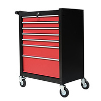 Armoire à outils roulante robuste à 7 tiroirs en acier SPCC, chariot de rangement pour garage et atelier avec serrure, doublures en EVA, OEM ODM