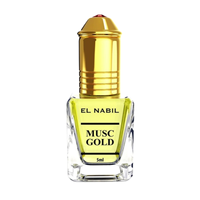 12*5ml El Nabil Musc Gold Aceite Concentrado Tamaño Muestra Larga Duración Estilo Árabe Francés Sin Alcohol para Uso en SPA