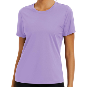 Vêtements décontractés élégant produit personnalisé vêtements de sport et respirant ultra doux au toucher meilleur T-shirt en tissu de polyester pour les femmes - Product Image 1