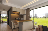 Vente directe usine – Nouvelle maison conteneur préfabriquée intelligente type Apple Cabin, 1 ou 2 chambres avec cuisine, idéale pour projets hôteliers