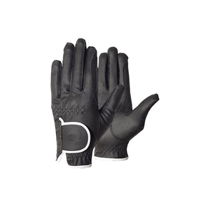 Nueva llegada logotipo personalizado guantes de equitación ecuestre de cuero genuino de alta calidad profesional guantes de equitación para hombres y mujeres - Product Image 1