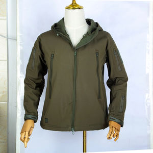 Vestes coupe-vent Softshell légères pour hommes en plein air compressibles avec fermeture éclair manteau de pluie résistant à l'eau vestes Softshell - Product Image 2