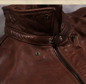 Versatile and Stylish <b>Top</b> Quality Material Wholesale Price <b>Distressed</b> Men Genuine Leather Jackets - Product Image 4