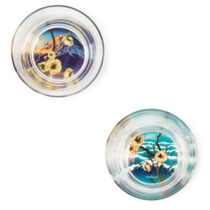 Set di 6 bicchieri in vetro resistente trasparenti con base multicolore Fuji di Excelsa, 34 cl (11,5 oz) Made in Italy Design moderno - Product Image 6