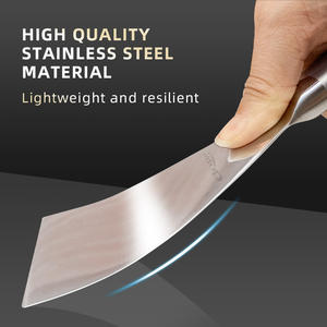 Utensilios de cocina profesionales pala de <span class=keywords><strong>pizza</strong></span> espátula de cocina de acero inoxidable para teppanyaki Grill Pancake Steak BBQ hornear - Product Image 3