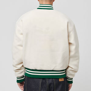 Fighting Ant High Quality Customized Embroidery Logos Baseball <b>Jacket</b> Plus Size Varsity <b>Men</b> <b>Jackets</b> - Product Image 3