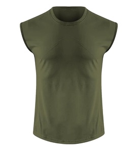 Nueva camiseta sin mangas de gimnasio para hombre de diseño personalizado al por mayor, camisetas transpirables para correr, chaleco sin mangas, camiseta, ropa deportiva para hombre - Product Image 4