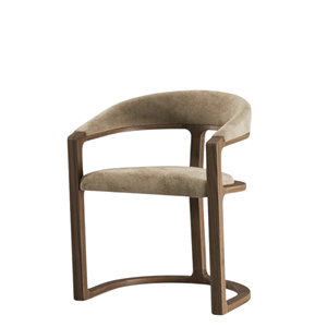 เก้าอี้ทานอาหารไม้สไตล์โมเดิร์น ดีไซน์โดดเด่น ที่นั่งบุเบาะ เบาะหลังโค้ง เหมาะสำหรับใช้ในบ้าน ร้านอาหาร และโรงแรม - Product Image 2