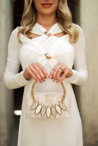 Artisanat élégant Embrayage en résine Fabriqué à la main Designer Résine Pochette Femme Unique Élégant À La Mode Sac À Main Embrayages - Product Image 2