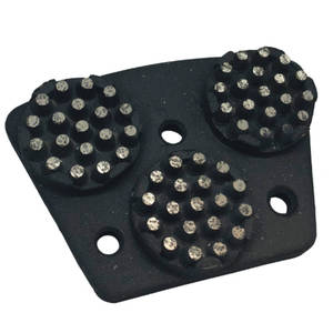 Plaque de ponçage trapézoïdale ou fixation pour plaque magnétique CPS Triple Cluster Diamond Button M6 <span class=keywords><strong>à</strong></span> visser pour le ponçage des sols en <span class=keywords><strong>béton</strong></span> - Product Image 4