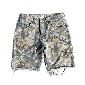 Vintage Custom Men New Arrivals Streetwear Regular Fit Denim <b>Shorts</b> All-<b>Over</b> Print Camouflage Realtree Camo Jorts <b>Shorts</b> Men - Product Image 1
