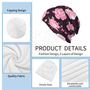 หมวกบีนนี่ผ้าแจ็คการ์ดพิมพ์ลายซับลิเมชันอุปกรณ์เสริมลำลองทนทาน - Product Image 6