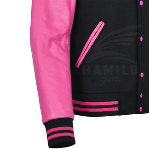 Chaqueta Bomber Varsity de Invierno para Hombre, Tallas Grandes, Transpirable, con Ribete de Piel de Visón y Cierre de Botones, Venta al Por Mayor - Product Image 4