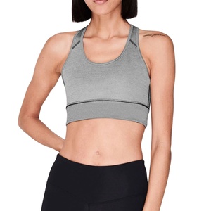 Wholesale Women's High Support Breathable Yoga Sports <b>Bra</b> with <b>Removable</b> <b>Pads</b> Front Logo New Design Premium Quality 2026 - Product Image 1