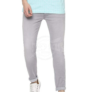 <b>Men's</b> <b>High</b> Street Style 100% Cotton Knitted <b>High</b> <b>Waist</b> Straight <b>Jeans</b> Pant Best Casual Wear for Outdoor Use Plus Size Low MOQ - Product Image 3