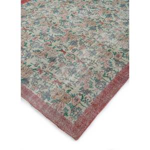 Alfombra Vintage de Lana 9x12, Roja y Naranja, Anudada a Mano con Diseños Florales y Abstractos para la Entrada del Hogar o la Habitación de Adolescentes - Pae-2890 - Product Image 2