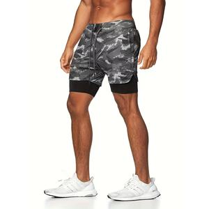 Pantalones Cortos Deportivos de Camuflaje para Hombre, de Alta Calidad, Transpirables, de Secado Rápido, para Gimnasio, Entrenamiento, Correr - Product Image 1