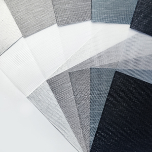 ستائر زيبرا قماشية معتمة مزدوجة الطبقة 100% بوليستر لستائر النوافذ الدوارة - Product Image 1