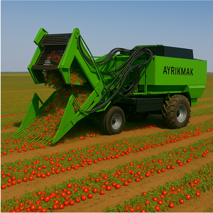 Potente cosechadora de tomates de 25 TPH con control hidráulico de precisión y fuerte mecanismo de agitación de fibra de carbono - Product Image 1