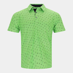 Camiseta Polo de golf con logotipo personalizado de alta calidad OEM de secado rápido adecuada para impresión completa - Product Image 3