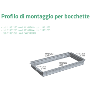 Profil de montage Tecnosystemi pour registres et grilles d'aération - Product Image 2