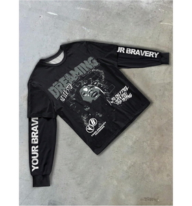 300 Gsm Cotton Heavy Weight Plain Crew <b>Neck</b> Custom Oversized <b>Tshirts</b> for Men <b>High</b> Street Style Made in Pakistan - Product Image 1