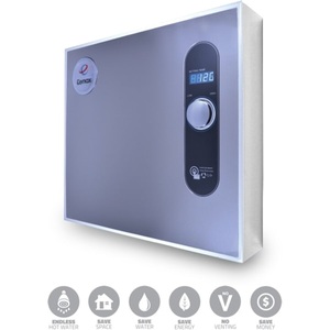 Chauffe-eau électrique instantané mural, étanche IPX4, affichage LED, commande par micro-ordinateur, boîtier métallique pour hôtel - Product Image 3