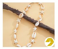 Meilleur produit: Starfish Bliss Seashell Collier Ocean Shell Pearl Set Bulk Wholesale Summer Seashell Necklace Bijoux pour femmes