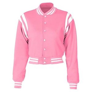 แจ็กเก็ตผู้หญิงแขนปกติสไตล์ใหม่ล่าสุดเสื้อครอปสำหรับฤดูหนาวโลโก้ที่กำหนดเอง - Product Image 1