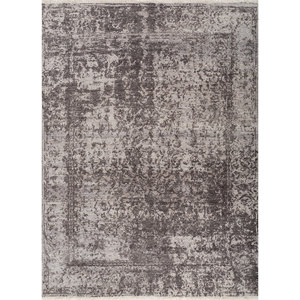 พรมวิสกายาสไตล์คลาสสิก สีเทา-ดำ ทอมือจากขนแกะอัฟกัน ลายเหรียญ รูปทรงแบน ขนาดใหญ่ สำหรับบ้าน สำหรับวัยรุ่น-EA-7039 - Product Image 1