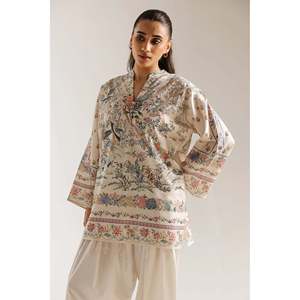 MUZANG FARSHI Salwar Kameez de 2 Piezas de Inspiración Étnica, en Algodón y Seda, para Fiestas, con los Últimos Diseños de Estilos Indios y Pakistaníes - Product Image 2
