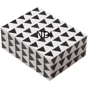 กล่องเก็บเครื่องประดับและเครื่องใช้บนโต๊ะอาหารทำจากไม้โลโก้ตามสั่งขนาดและรูปร่างที่ออกแบบได้ทันสมัยสำหรับงานแต่งงานของบ้านโรงแรม - Product Image 1