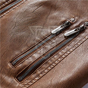 Concevez votre propre veste en cuir d'hiver personnalisable de haute qualité pour hommes col montant manches longues style High Street-meilleur prix - Product Image 6